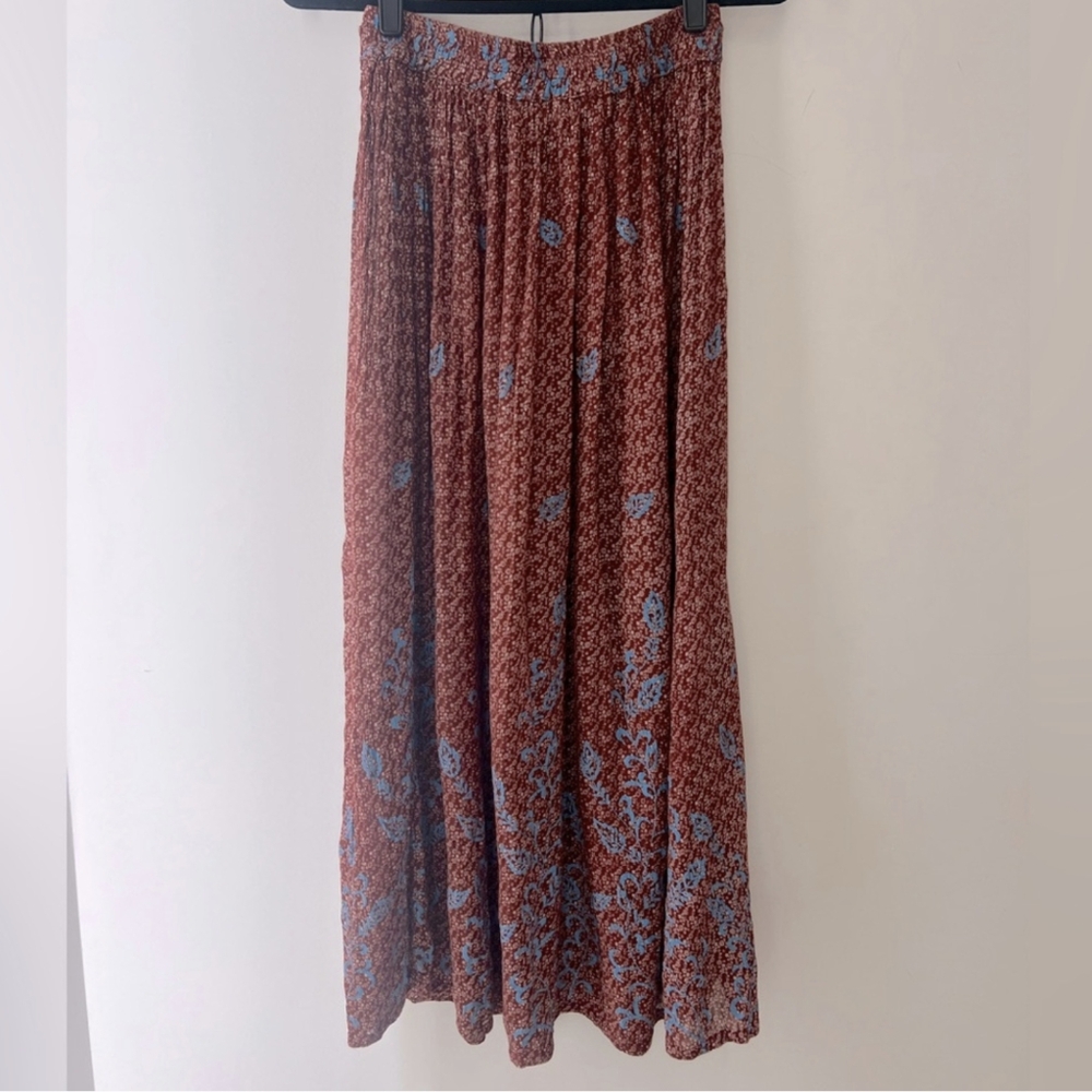 Vintage Bohemian Midi Skirt